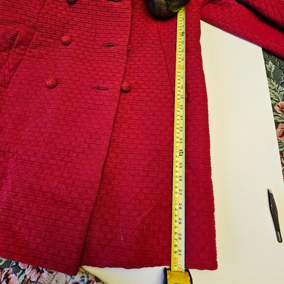 Vintage 1960s riche red coat Mink fur - Picture 16 of 16